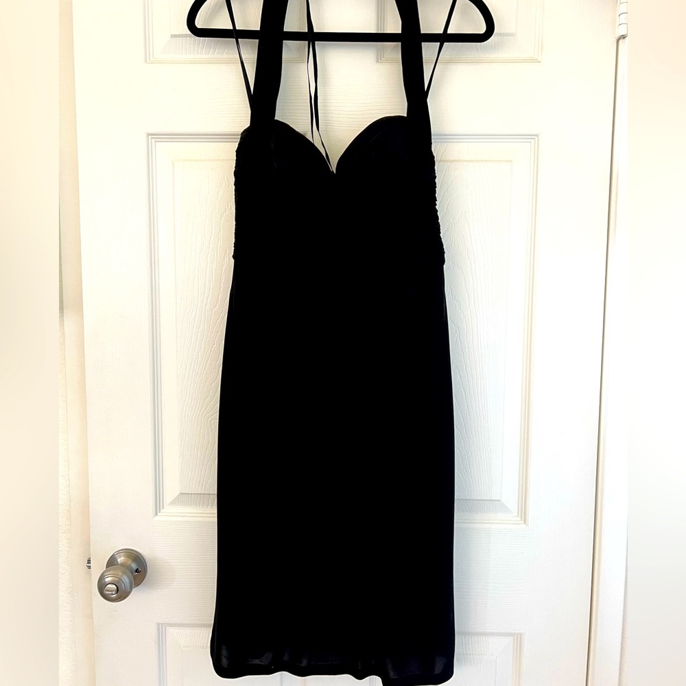 Black Retro 3/4 length cocktail dress